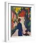 Mother and Child in the Park-Auguste Macke-Framed Giclee Print