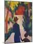 Mother and Child in the Park-Auguste Macke-Mounted Giclee Print