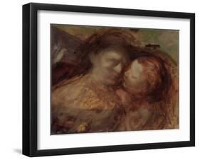 Mother and Child, Late 1890s-Eugene Carriere-Framed Giclee Print