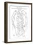 Mother And Child Lineart-Karen Middleton-Framed Giclee Print