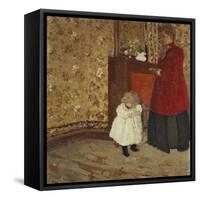Mother and Child; Mere Et Enfant-Edouard Vuillard-Framed Stretched Canvas