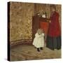 Mother and Child; Mere Et Enfant-Edouard Vuillard-Stretched Canvas