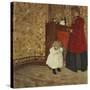 Mother and Child; Mere Et Enfant-Edouard Vuillard-Stretched Canvas