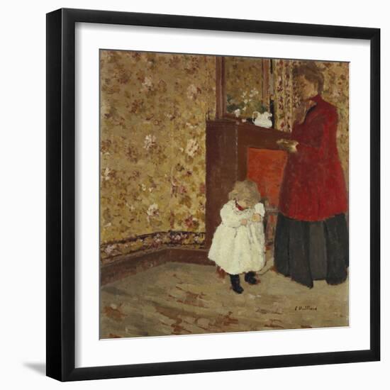 Mother and Child; Mere Et Enfant-Edouard Vuillard-Framed Giclee Print