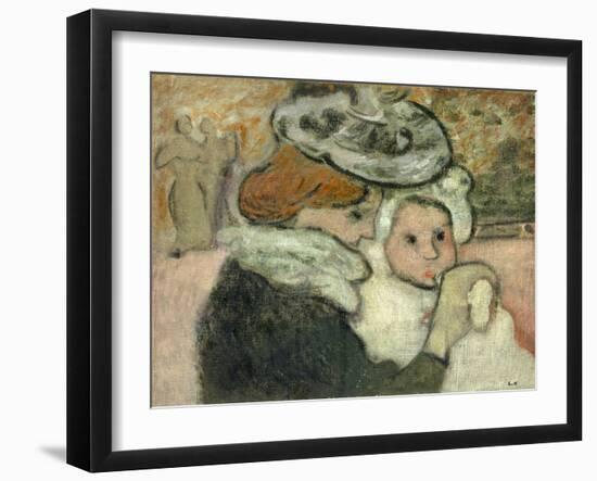 Mother and Child (Mme Valtat and Her Son, Jean); Mere Et Enfant (Mme Valtat Et Son Fils Jean), 1897-Louis Valtat-Framed Giclee Print
