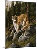 Mother and Child (Mt. Lions)-Trevor V. Swanson-Mounted Giclee Print