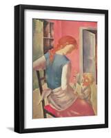 Mother and Child (Oil on Canvas)-Eugene Zak-Framed Giclee Print