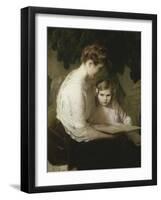 Mother and Child Reading, 1900-Lilla Cabot Perry-Framed Giclee Print