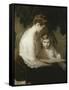 Mother and Child Reading-Lilla Cabot Perry-Framed Stretched Canvas