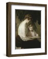 Mother and Child Reading-Lilla Cabot Perry-Framed Giclee Print