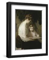 Mother and Child Reading-Lilla Cabot Perry-Framed Giclee Print