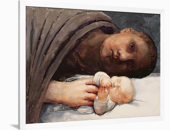 Mother and Child Resting, 1996-Evelyn Williams-Framed Giclee Print