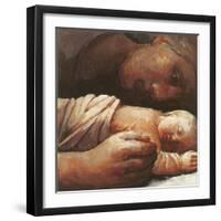 Mother and Child Resting, 1996-Evelyn Williams-Framed Giclee Print