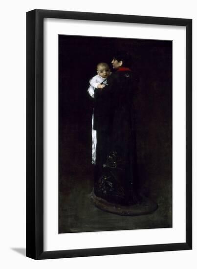 Mother and Child (The First Portrait), C. 1888-William Merritt Chase-Framed Giclee Print