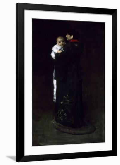 Mother and Child (The First Portrait), C. 1888-William Merritt Chase-Framed Giclee Print