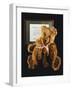 Mother and Child, Unique Golden Brown Plush Teddy Bears-null-Framed Giclee Print