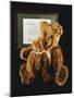 Mother and Child, Unique Golden Brown Plush Teddy Bears-null-Mounted Giclee Print