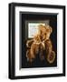 Mother and Child, Unique Golden Brown Plush Teddy Bears-null-Framed Giclee Print