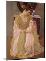 Mother and Child with a Rose Scarf, c.1908-Mary Stevenson Cassatt-Mounted Giclee Print