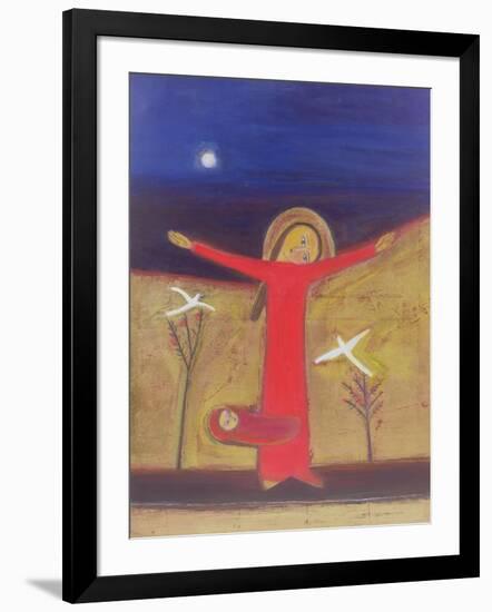 Mother and Child with Doves, 2002-Roya Salari-Framed Giclee Print