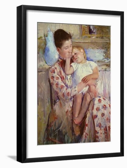 Mother and Child-Mary Cassatt-Framed Art Print