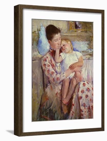 Mother and Child-Mary Cassatt-Framed Art Print