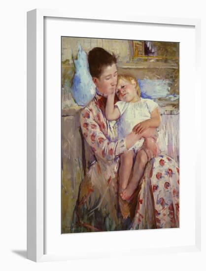 Mother and Child-Mary Cassatt-Framed Art Print