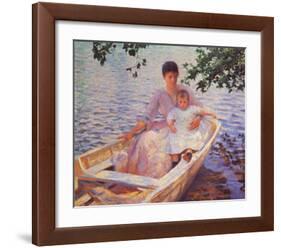 Mother And Child-Edmund Charles Tarbell-Framed Art Print