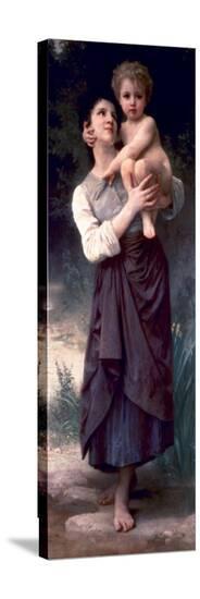 Mother and Child-William Adolphe Bouguereau-Stretched Canvas