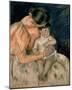 Mother and Child-Mary Cassatt-Mounted Art Print