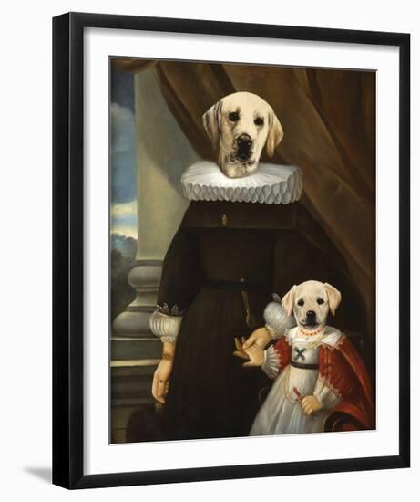 Mother and Child-Thierry Poncelet-Framed Premium Giclee Print