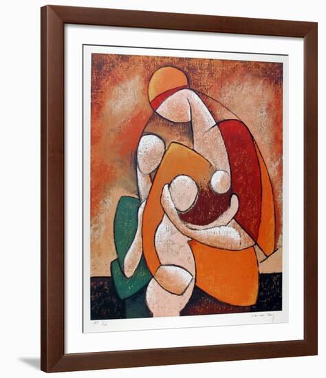 Mother and Child-Jan Van Raay-Framed Limited Edition