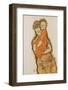 Mother and Child-Egon Schiele-Framed Art Print