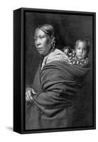 Mother and Child-Edward S^ Curtis-Framed Stretched Canvas