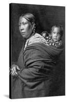 Mother and Child-Edward S^ Curtis-Stretched Canvas