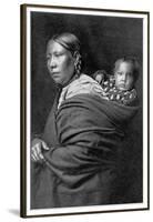 Mother and Child-Edward S^ Curtis-Framed Premium Photographic Print