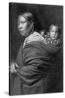 Mother and Child-Edward S^ Curtis-Stretched Canvas