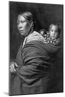 Mother and Child-Edward S^ Curtis-Mounted Photographic Print