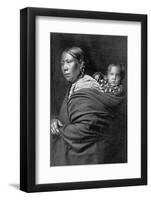 Mother and Child-Edward S^ Curtis-Framed Photographic Print