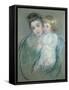 Mother and Child-Mary Cassatt-Framed Stretched Canvas