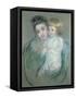 Mother and Child-Mary Cassatt-Framed Stretched Canvas