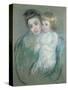 Mother and Child-Mary Cassatt-Stretched Canvas