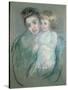 Mother and Child-Mary Cassatt-Stretched Canvas