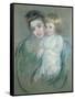 Mother and Child-Mary Cassatt-Framed Stretched Canvas