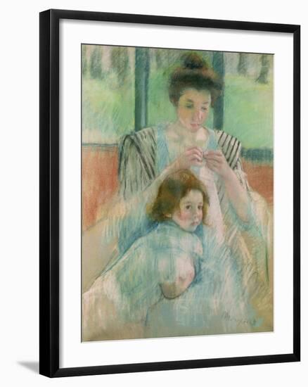 Mother and Child-Mary Cassatt-Framed Giclee Print