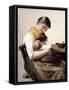 Mother and Child-Georg Jacobides-Framed Stretched Canvas