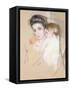 Mother and Child-Mary Cassatt-Framed Stretched Canvas