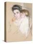 Mother and Child-Mary Cassatt-Stretched Canvas