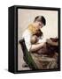 Mother and Child-Georg Jacobides-Framed Stretched Canvas