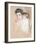 Mother and Child-Mary Cassatt-Framed Premium Giclee Print